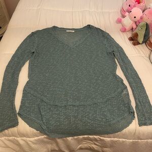 We The Free Free People Pullover Sweater, Size Small, green/olive color